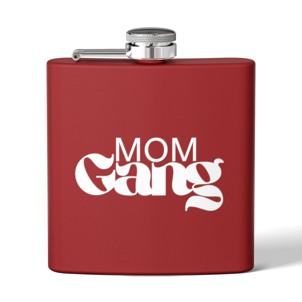 Mom Gang Stainless Steel Flask, 6oz