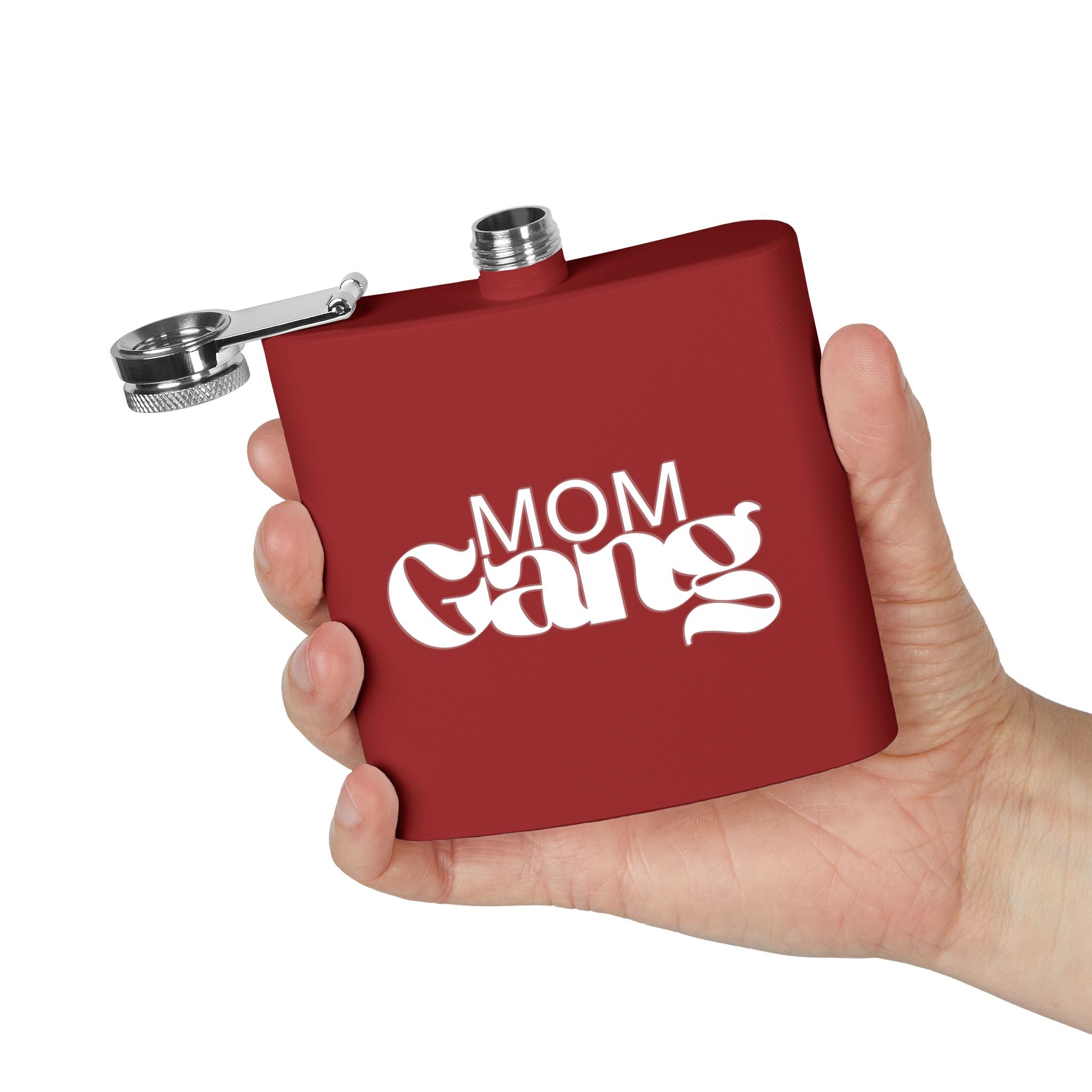 Mom Gang Stainless Steel Flask, 6oz
