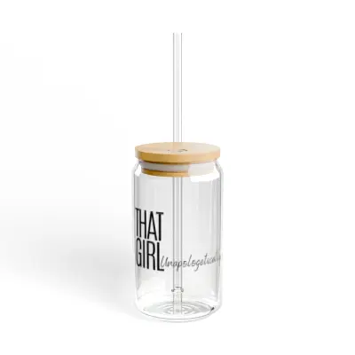 That Girl- Unapologetically Sipper Glass, 16oz